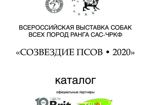 Внимание! Добавлен каталог участников Всероссийской выставки собак ранга САС-Чемпион РКФ 29 августа 2020